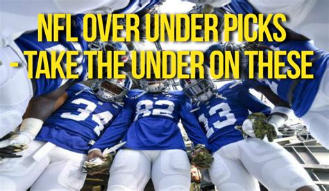 nfl under and over picks.